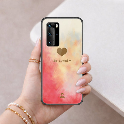 Huawei P40 Pro Cover - Onation Heart Series - HQ Ultra Shine Premium Infinity Glass Soft Silicon Borders Case