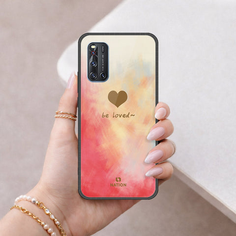 Vivo V19 Cover - Onation Heart Series - HQ Ultra Shine Premium Infinity Glass Soft Silicon Borders Case