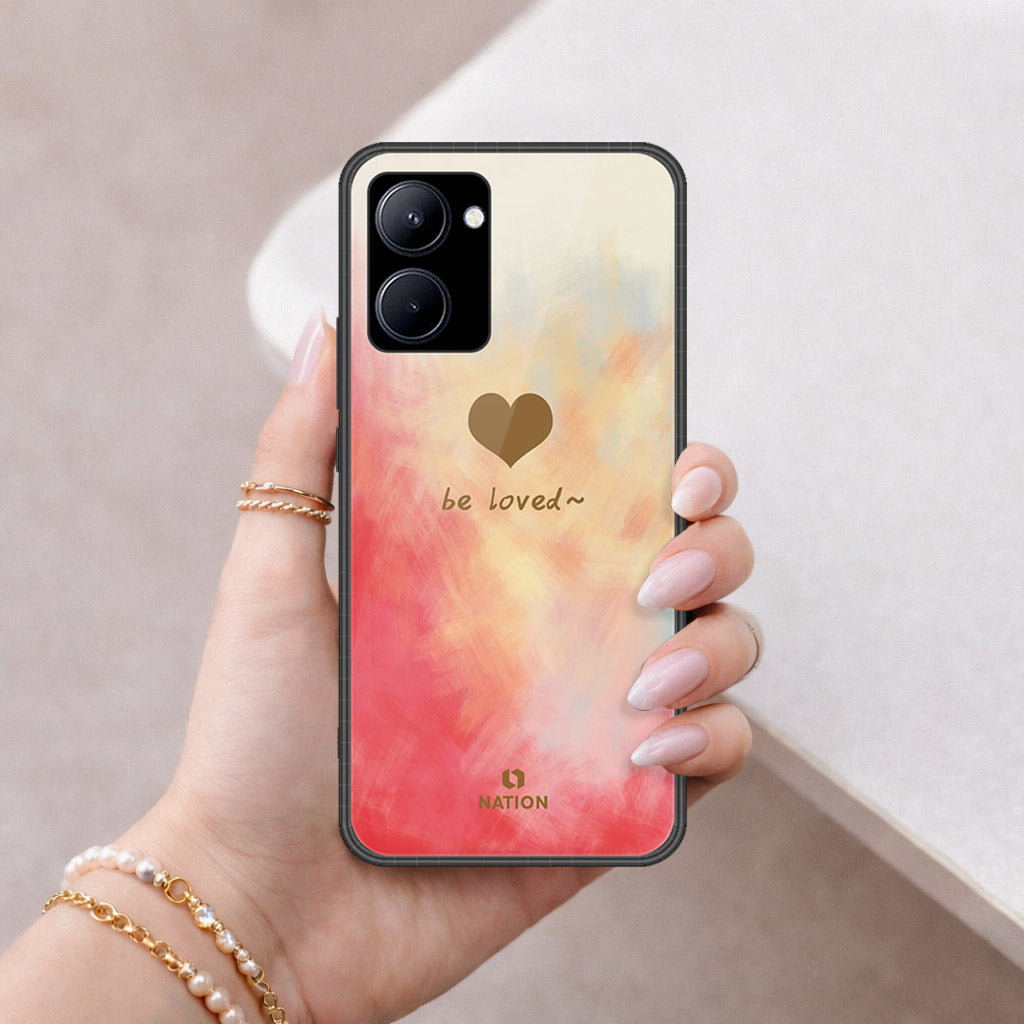 Realme C33 Cover - Onation Heart Series - HQ Ultra Shine Premium Infinity Glass Soft Silicon Borders Case