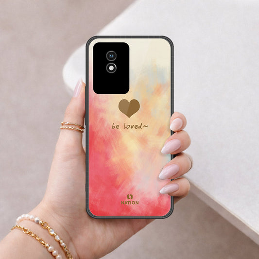 Vivo Y02t Cover - Onation Heart Series - HQ Ultra Shine Premium Infinity Glass Soft Silicon Borders Case