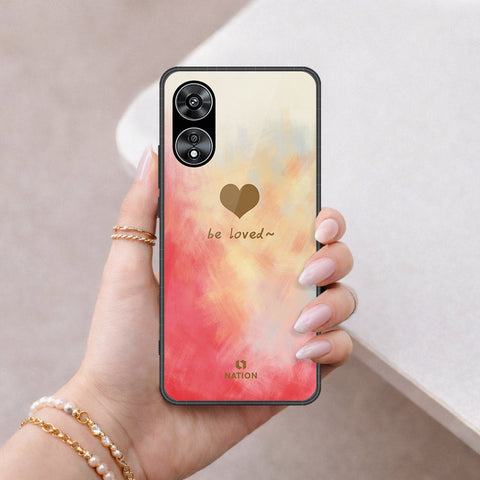 Oppo A97 5G Cover - Onation Heart Series - HQ Ultra Shine Premium Infinity Glass Soft Silicon Borders Case