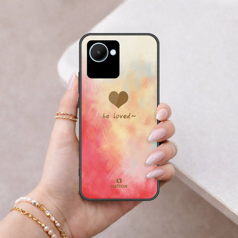 Realme C30s Cover - Onation Heart Series - HQ Ultra Shine Premium Infinity Glass Soft Silicon Borders Case