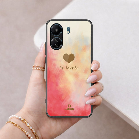 Xiaomi Redmi 13C Cover - Onation Heart Series - HQ Ultra Shine Premium Infinity Glass Soft Silicon Borders Case