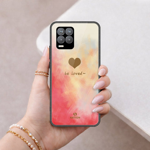 Realme 8 Cover - Onation Heart Series - HQ Ultra Shine Premium Infinity Glass Soft Silicon Borders Case