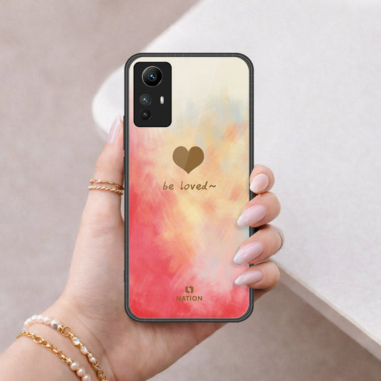 Xiaomi Redmi Note 12S Cover - Onation Heart Series - HQ Ultra Shine Premium Infinity Glass Soft Silicon Borders Case