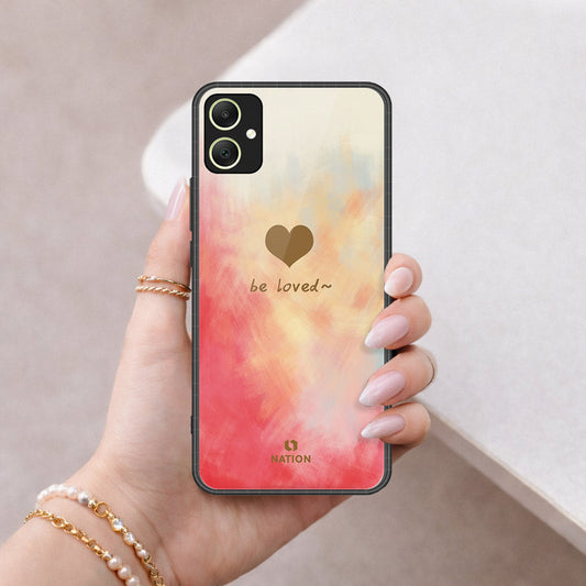 Samsung Galaxy M05 Cover - Onation Heart Series - HQ Ultra Shine Premium Infinity Glass Soft Silicon Borders Case