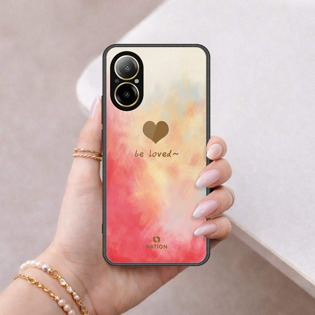 Realme C67 4G Cover - Onation Heart Series - HQ Ultra Shine Premium Infinity Glass Soft Silicon Borders Case