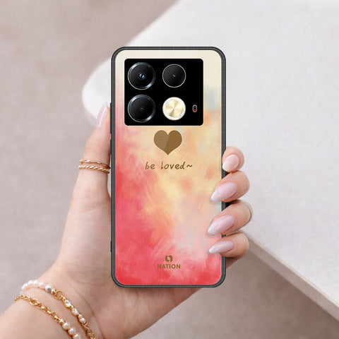 Infinix Note 40 Pro Plus Cover - Onation Heart Series - HQ Ultra Shine Premium Infinity Glass Soft Silicon Borders Case