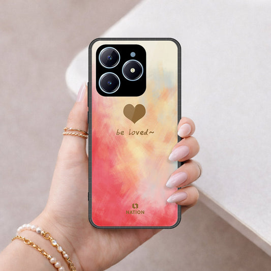 Realme Narzo N61 Cover - Onation Heart Series - HQ Ultra Shine Premium Infinity Glass Soft Silicon Borders Case