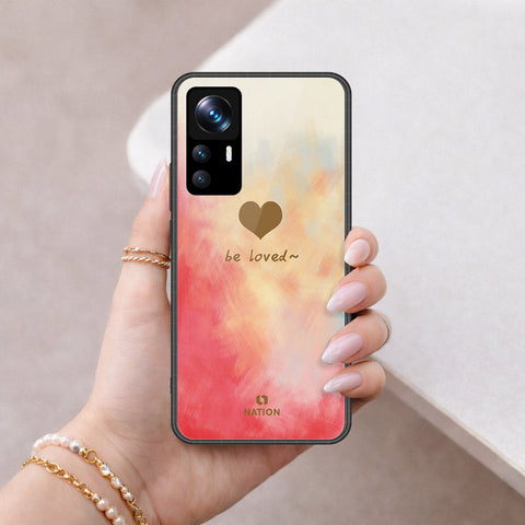 Xiaomi 12T Pro Cover - Onation Heart Series - HQ Ultra Shine Premium Infinity Glass Soft Silicon Borders Case