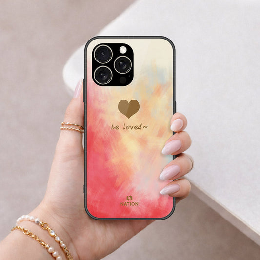 IPhone 15 Pro Cover - Onation Heart Series - HQ Ultra Shine Premium Infinity Glass Soft Silicon Borders Case