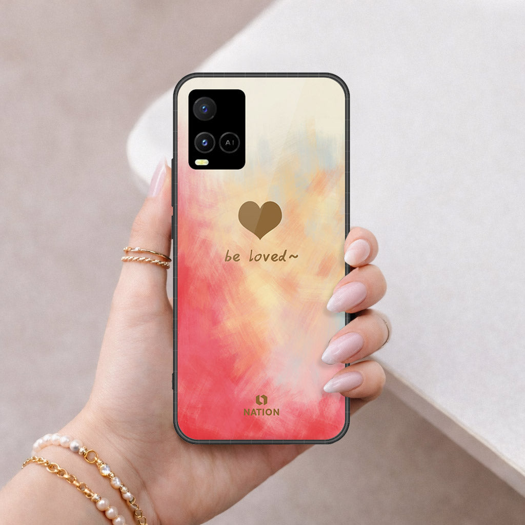 Vivo Y32 Cover - Onation Heart Series - HQ Ultra Shine Premium Infinity Glass Soft Silicon Borders Case