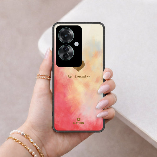 Oppo Reno 11F 5G Cover - Onation Heart Series - HQ Ultra Shine Premium Infinity Glass Soft Silicon Borders Case