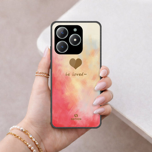 Realme C61 Cover - Onation Heart Series - HQ Ultra Shine Premium Infinity Glass Soft Silicon Borders Case