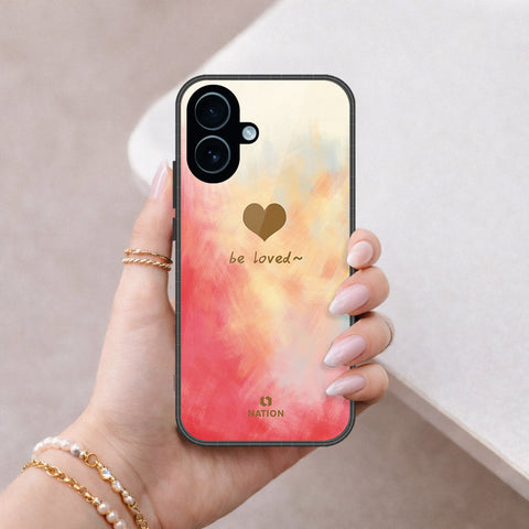 iPhone 17 - Onation Heart Series - HQ Ultra Shine Premium Infinity Glass Soft Silicon Borders Case