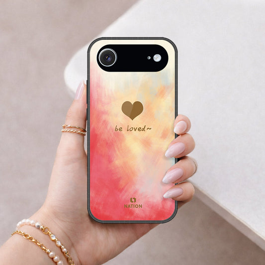 iPhone 18 Air - Onation Heart Series - HQ Ultra Shine Premium Infinity Glass Soft Silicon Borders Case