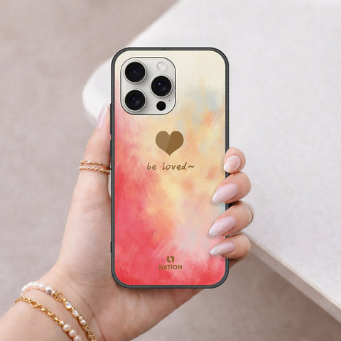 iPhone 16 Pro Max - Onation Heart Series - HQ Ultra Shine Premium Infinity Glass Soft Silicon Borders Case