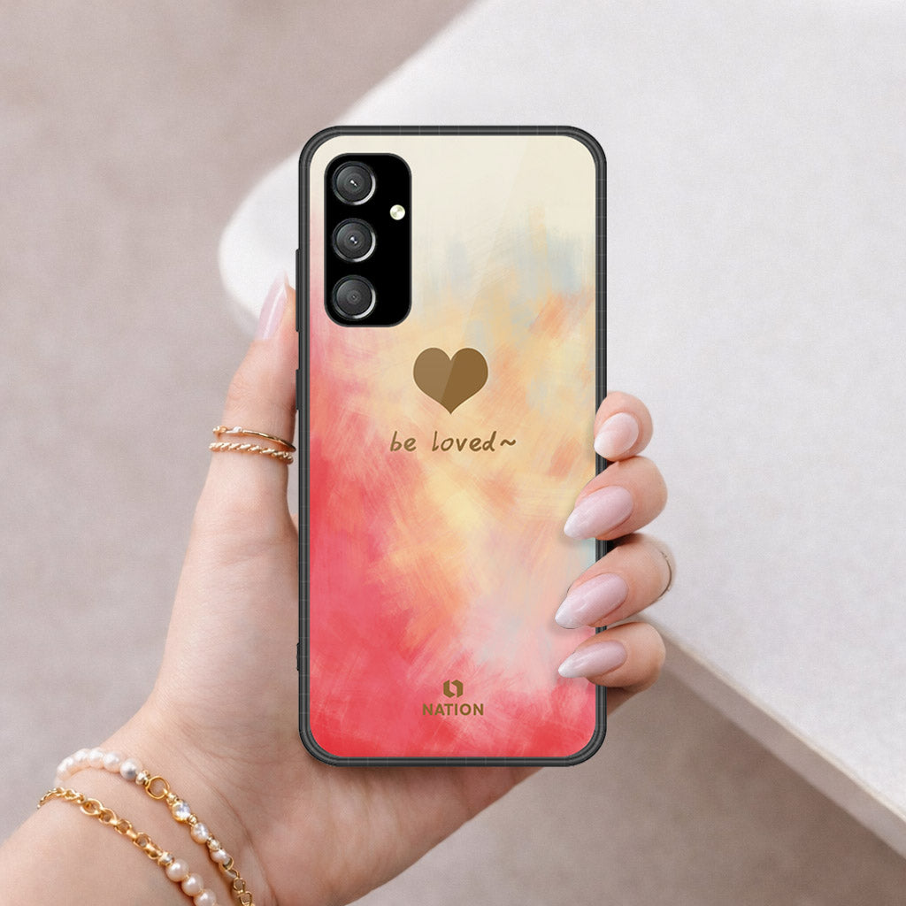Samsung Galaxy A35 Cover - Onation Heart Series - HQ Ultra Shine Premium Infinity Glass Soft Silicon Borders Case