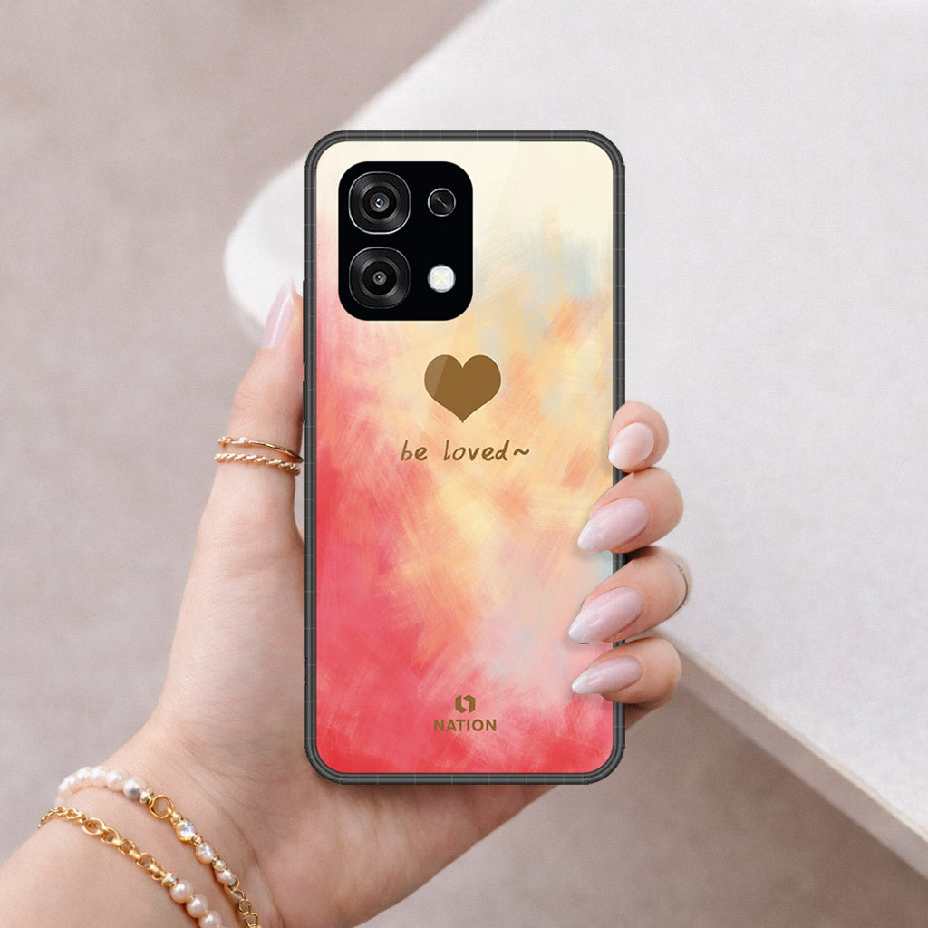 Oppo A6 Pro 4G Cover - Onation Heart Series - HQ Ultra Shine Premium Infinity Glass Soft Silicon Borders Case