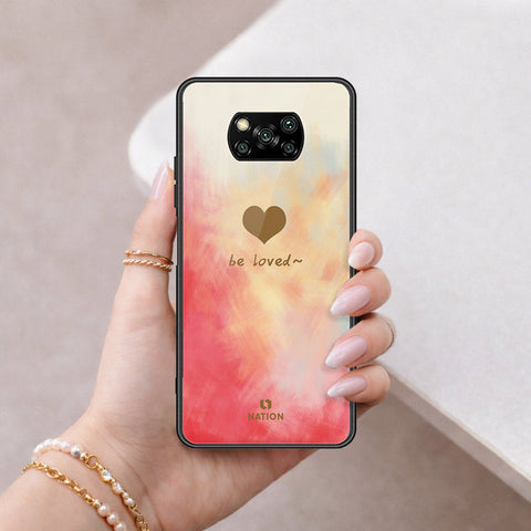 Xiaomi Poco X3 Cover - Onation Heart Series - HQ Ultra Shine Premium Infinity Glass Soft Silicon Borders Case