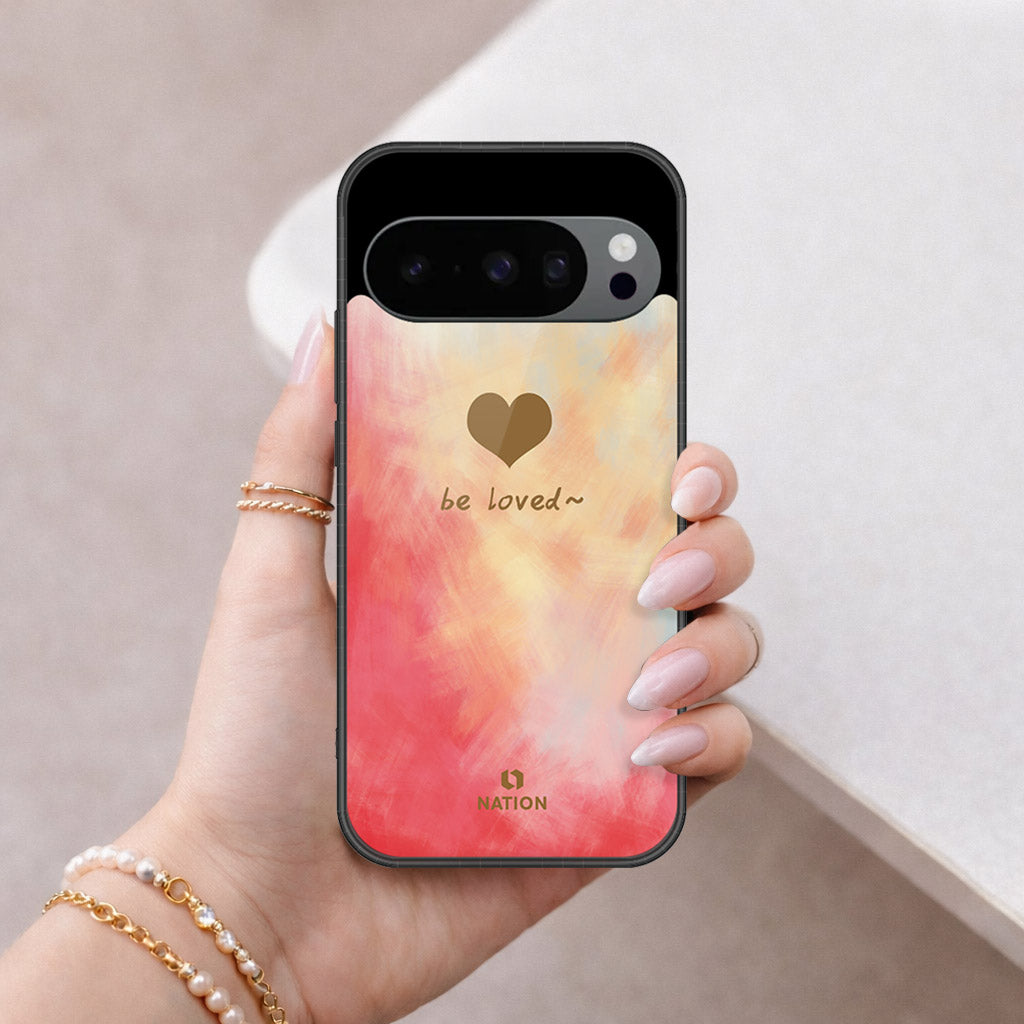 Google Pixel 9 Pro XL Cover - Onation Heart Series - HQ Ultra Shine Premium Infinity Glass Soft Silicon Borders Case