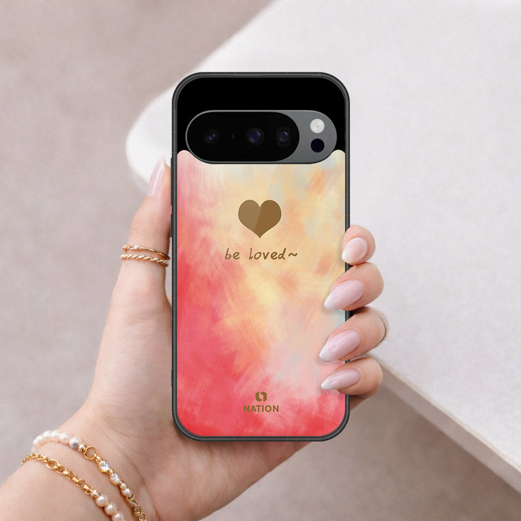 Google Pixel 9 Pro Cover - Onation Heart Series - HQ Ultra Shine Premium Infinity Glass Soft Silicon Borders Case