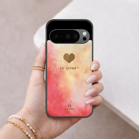 Google Pixel 9 Cover - Onation Heart Series - HQ Ultra Shine Premium Infinity Glass Soft Silicon Borders Case
