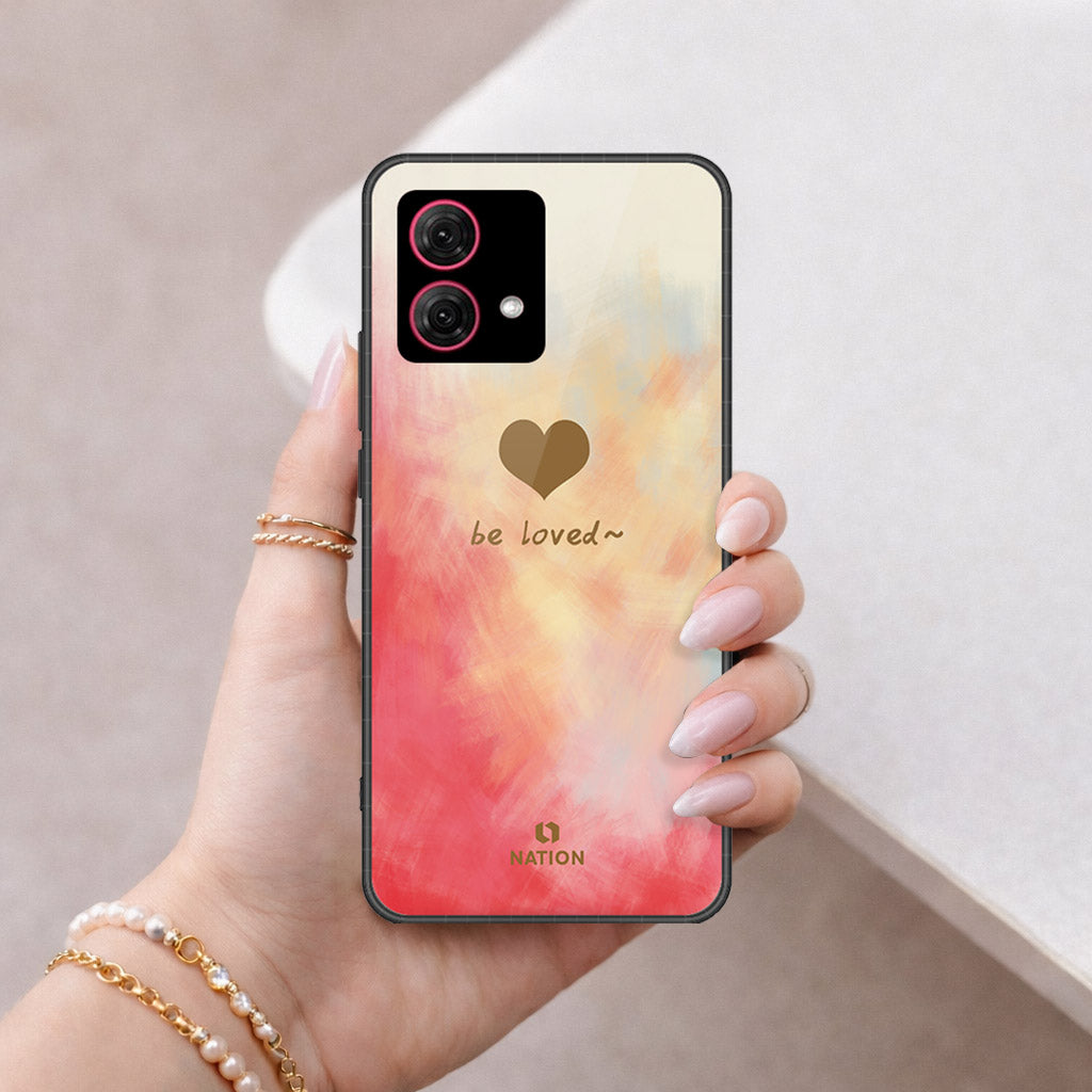 Motorola Moto G84 Cover - Onation Heart Series - HQ Ultra Shine Premium Infinity Glass Soft Silicon Borders Case