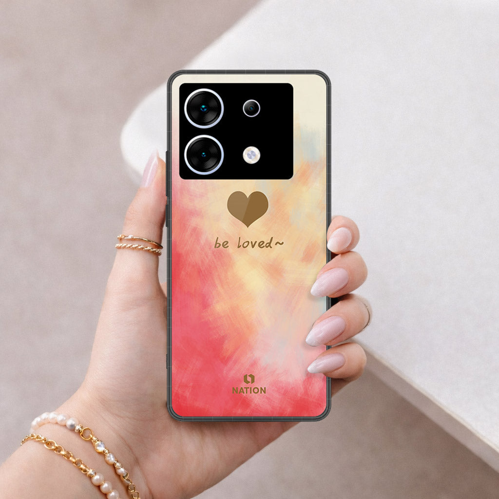 Infinix Zero 30 5G Cover - Onation Heart Series - HQ Ultra Shine Premium Infinity Glass Soft Silicon Borders Case