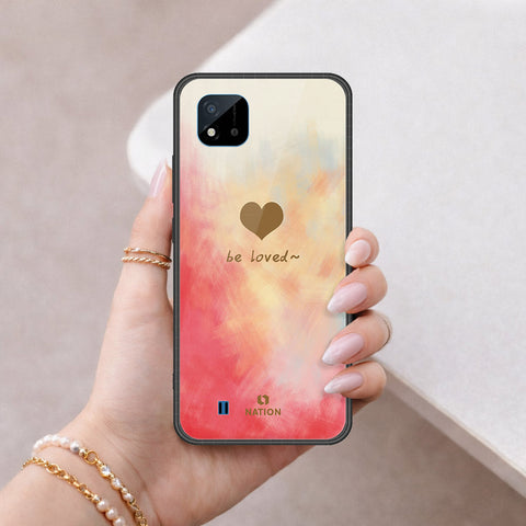 Realme C20A Cover - Onation Heart Series - HQ Ultra Shine Premium Infinity Glass Soft Silicon Borders Case