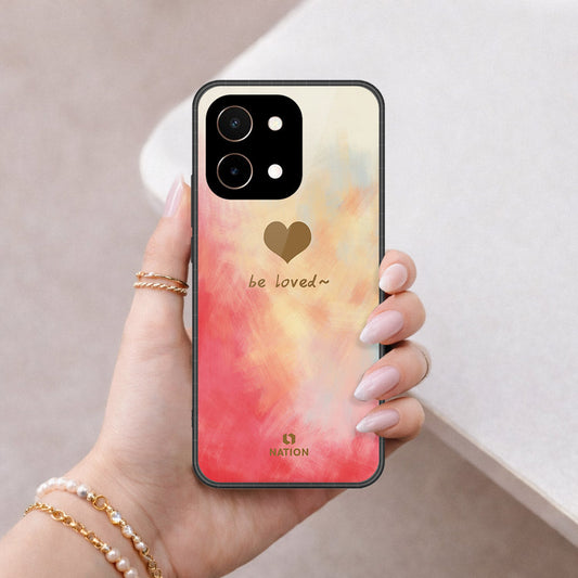 Vivo Y28 4G Cover - Onation Heart Series - HQ Ultra Shine Premium Infinity Glass Soft Silicon Borders Case
