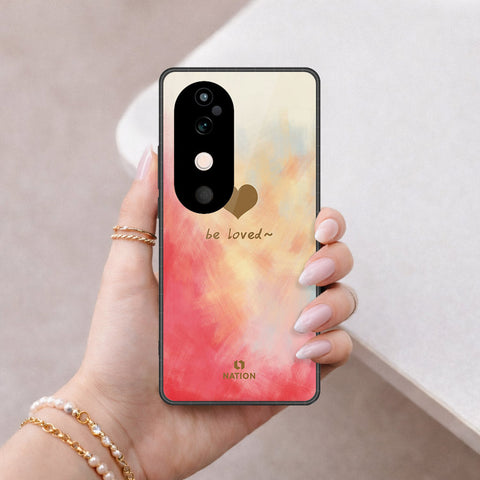 Vivo V40 Cover - Onation Heart Series - HQ Ultra Shine Premium Infinity Glass Soft Silicon Borders Case