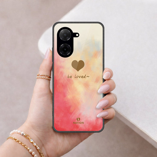 Xiaomi Poco C71 4G Cover - Onation Heart Series - HQ Ultra Shine Premium Infinity Glass Soft Silicon Borders Case