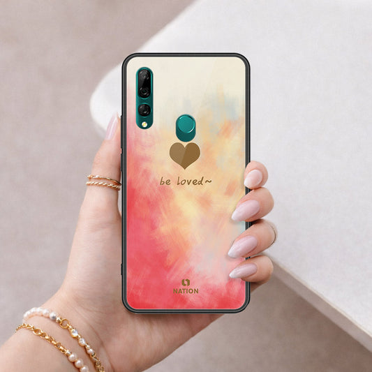Huawei P Smart Z Cover - Onation Heart Series - HQ Ultra Shine Premium Infinity Glass Soft Silicon Borders Case