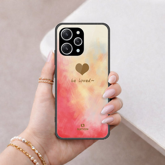 Xiaomi Redmi Note 12R Cover - Onation Heart Series - HQ Ultra Shine Premium Infinity Glass Soft Silicon Borders Case