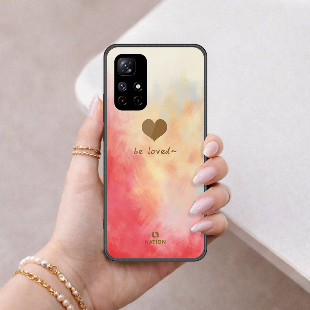 Xiaomi Redmi Note 11T 5G Cover - Onation Heart Series - HQ Ultra Shine Premium Infinity Glass Soft Silicon Borders Case