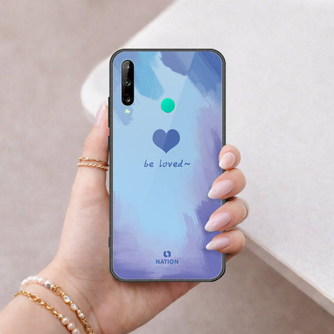 Huawei Y7P Cover - Onation Heart Series - HQ Ultra Shine Premium Infinity Glass Soft Silicon Borders Case