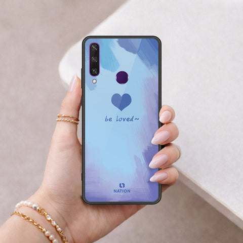 Huawei Y6p Cover - Onation Heart Series - HQ Ultra Shine Premium Infinity Glass Soft Silicon Borders Case