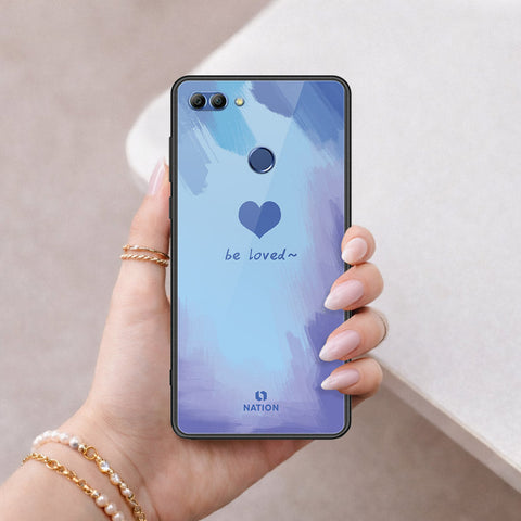 Huawei Y9 2018 Cover - Onation Heart Series - HQ Ultra Shine Premium Infinity Glass Soft Silicon Borders Case