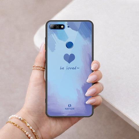 Huawei Honor 7C Cover - Onation Heart Series - HQ Ultra Shine Premium Infinity Glass Soft Silicon Borders Case