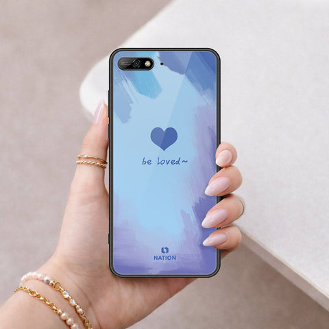 Huawei Y6 Prime 2018 Cover - Onation Heart Series - HQ Ultra Shine Premium Infinity Glass Soft Silicon Borders Case