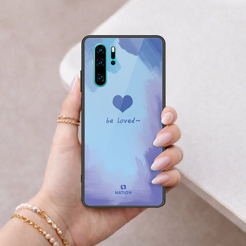 Huawei P30 Pro Cover - Onation Heart Series - HQ Ultra Shine Premium Infinity Glass Soft Silicon Borders Case