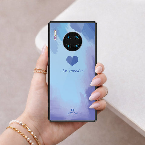 Huawei Mate 30 Pro Cover - Onation Heart Series - HQ Ultra Shine Premium Infinity Glass Soft Silicon Borders Case