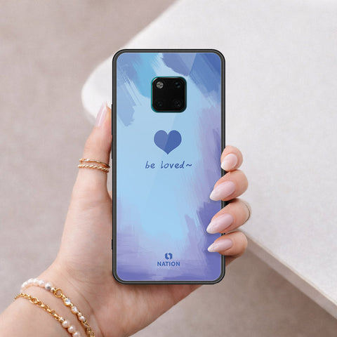 Huawei Mate 20 Pro Cover - Onation Heart Series - HQ Ultra Shine Premium Infinity Glass Soft Silicon Borders Case