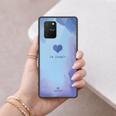 Samsung Galaxy S10 Lite Cover - Onation Heart Series - HQ Ultra Shine Premium Infinity Glass Soft Silicon Borders Case