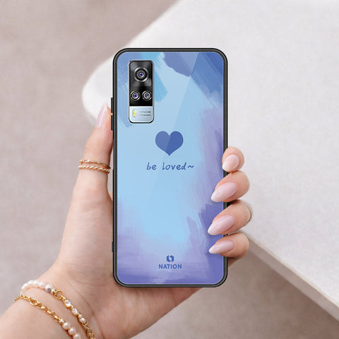 Vivo Y51 (2020 December) Cover - Onation Heart Series - HQ Ultra Shine Premium Infinity Glass Soft Silicon Borders Case