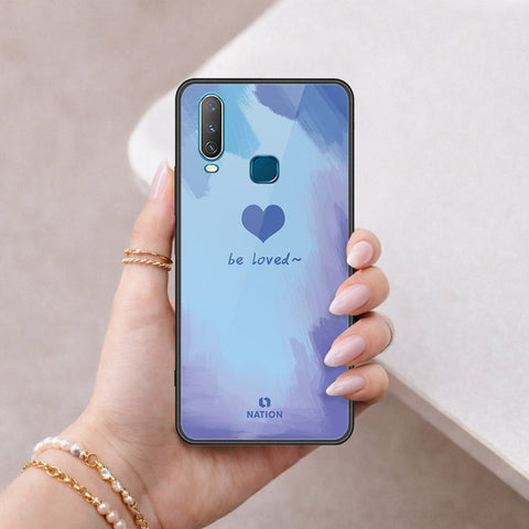 Vivo Y12 Cover - Onation Heart Series - HQ Ultra Shine Premium Infinity Glass Soft Silicon Borders Case