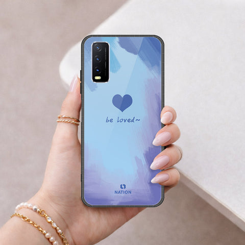 Vivo Y20s Cover - Onation Heart Series - HQ Ultra Shine Premium Infinity Glass Soft Silicon Borders Case