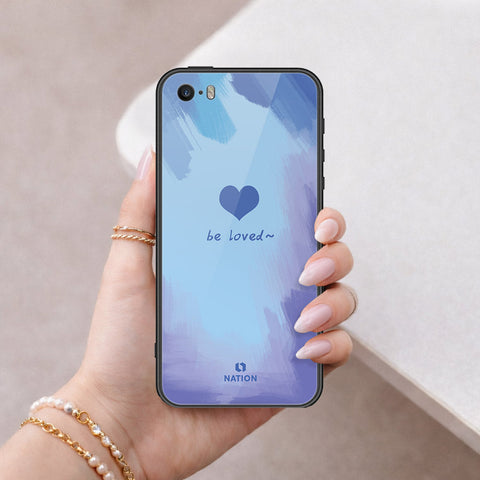 iPhone 5s Cover - Onation Heart Series - HQ Ultra Shine Premium Infinity Glass Soft Silicon Borders Case