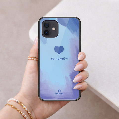 iPhone 12 Mini Cover - Onation Heart Series - HQ Ultra Shine Premium Infinity Glass Soft Silicon Borders Case